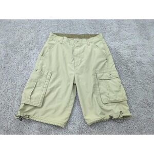 Arizona‎ Jean Company Cargo Shorts Mens 33 Beige 100% Polyester Casual
